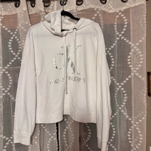 Calvin Klein Women's White Sweatshirt